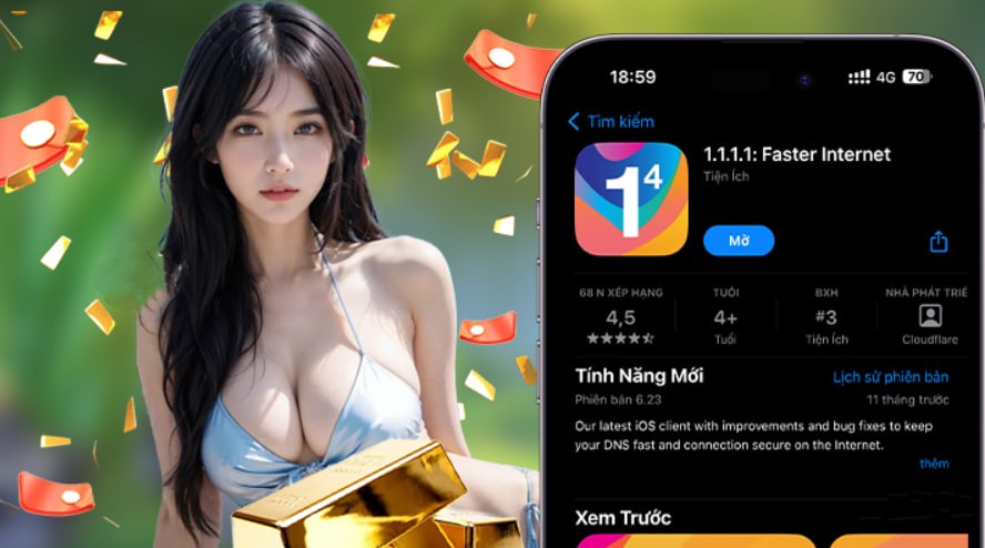 Hình ảnh quảng cáo của xv888 hiển thị nền tảng và các lợi ích