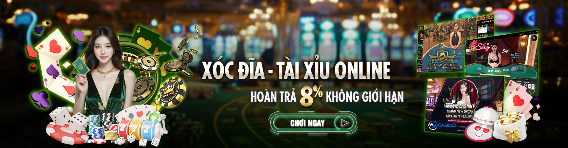 Hình ảnh quảng cáo của xv888 hiển thị nền tảng và các lợi ích